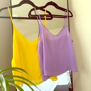 Super Cute Sheer American Apparel Crop Tank Tops